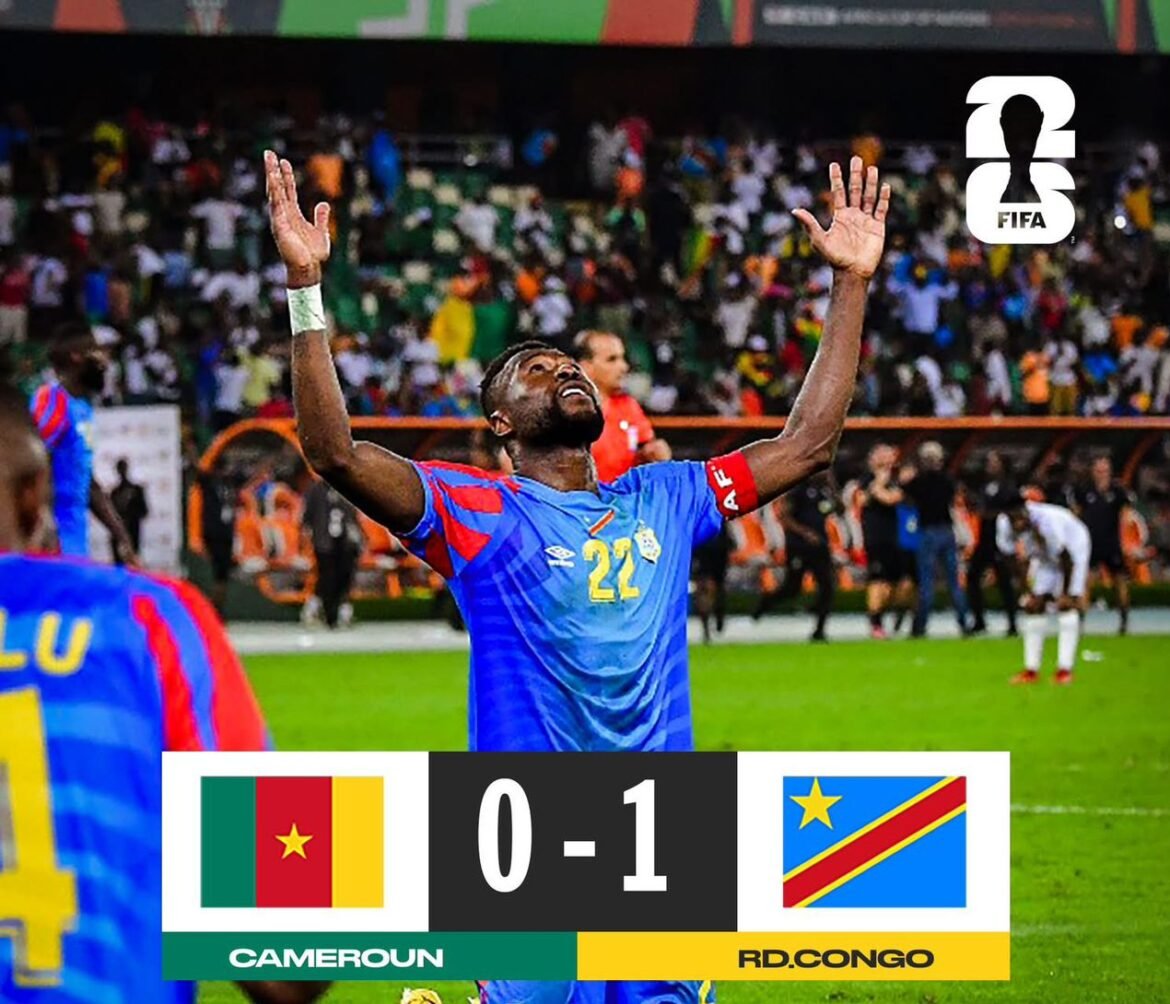 Les Léopards de la République démocratique du Congo ont signé une victoire retentissante face aux Lions Indomptables du Cameroun, renforçant considérablement leurs chances de qualification pour la prochaine Coupe du monde de football.