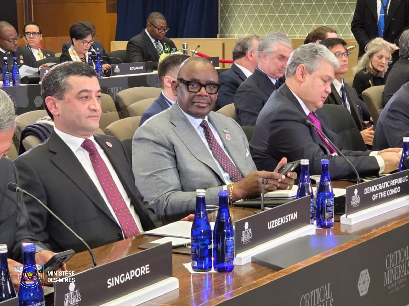 RDC : le Ministre des Mines Louis Watum Kabamba porte la voix congolaise à la première réunion mondiale sur les minéraux critiques à Washington