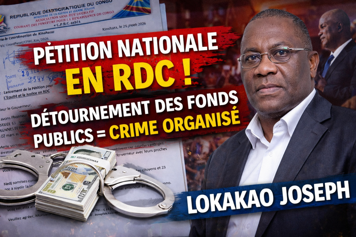 Une initiative citoyenne majeure vient d’être officiellement lancée à Kinshasa. Le Courant des Penseurs pour la Renaissance du Congo (CPRC Asbl) a annoncé le lancement d’une pétition nationale intitulée :