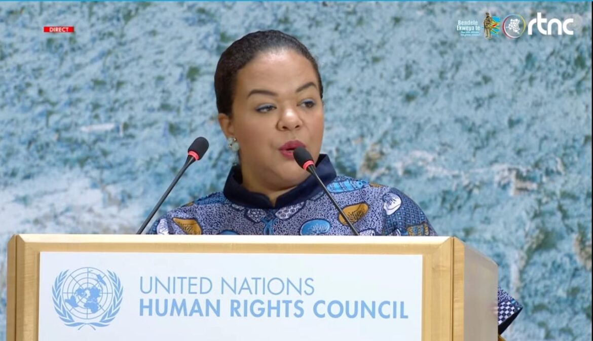 Lors de son allocution au Débat général de la 61ᵉ Session du Conseil des droits de l’homme à Genève, la Ministre d’État, Ministre des Affaires étrangères de la République démocratique du Congo, Thérèse Kayikwamba Wagner, a livré un plaidoyer ferme et alarmant sur la situation des droits humains dans l’Est du pays.