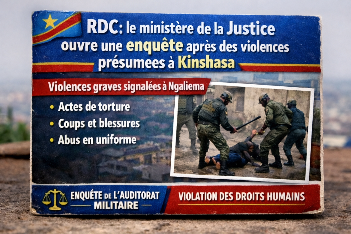 Le ministère de la Justice de la République démocratique du Congo a annoncé l’ouverture d’une enquête judiciaire à la suite de graves violences présumées survenues à Kinshasa.