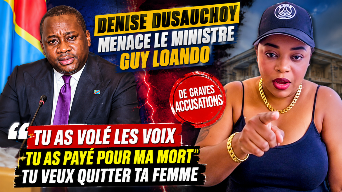  Denise Dusauchoy a formulé de graves accusations contre le ministre Guy Loando, notamment sur les élections et une présumée tentative d'atteinte à sa vie. Le ministre n'a pas encore réagi officiellement.