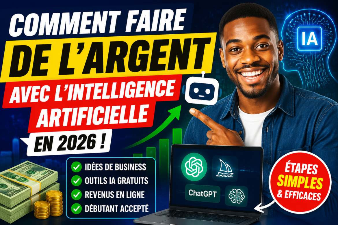 Découvrez comment faire de l'argent grâce à l'intelligence artificielle. Les meilleures idées de business en ligne accessibles aux débutants.