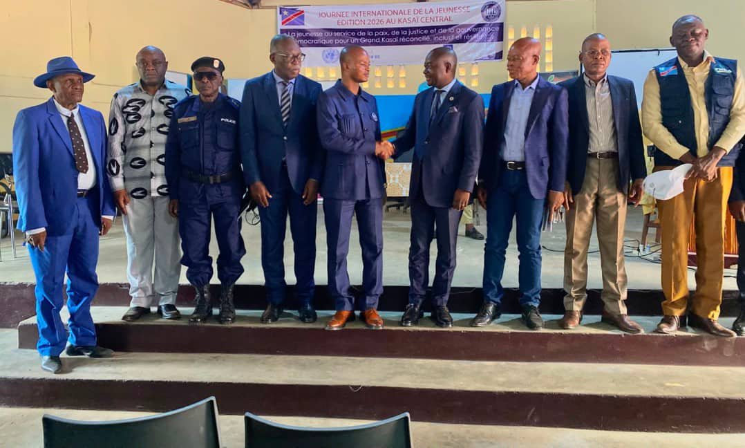 La Journée internationale de la jeunesse a été célébrée ce mardi 18 août 2026 à Kananga, chef-lieu de la province du Kasaï-Central, autour d’un thème axé sur les enjeux majeurs de l’avenir de la jeunesse : « L’entrepreneuriat, la justice et la paix : socles du développement du Kasaï-Central et de sa jeunesse ».