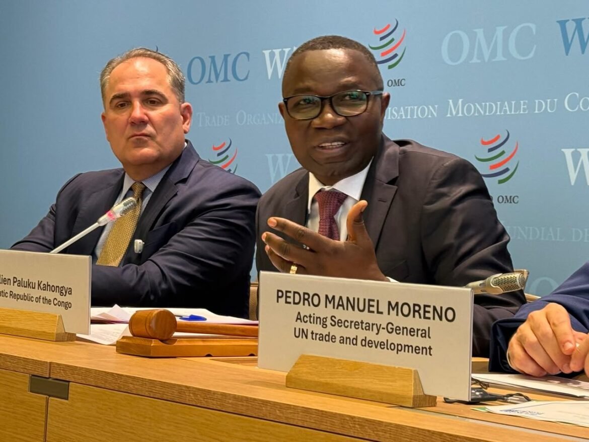 Le ministre du Commerce extérieur de la République démocratique du Congo (RDC), Julien Paluku Kahongya, a participé au Forum Public 2026 de l’Organisation mondiale du commerce (OMC) à Genève.